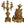 Load image into Gallery viewer, Large 19th Century French Doré Bronze Clock Garniture Marked Jules Graux, Paris.

