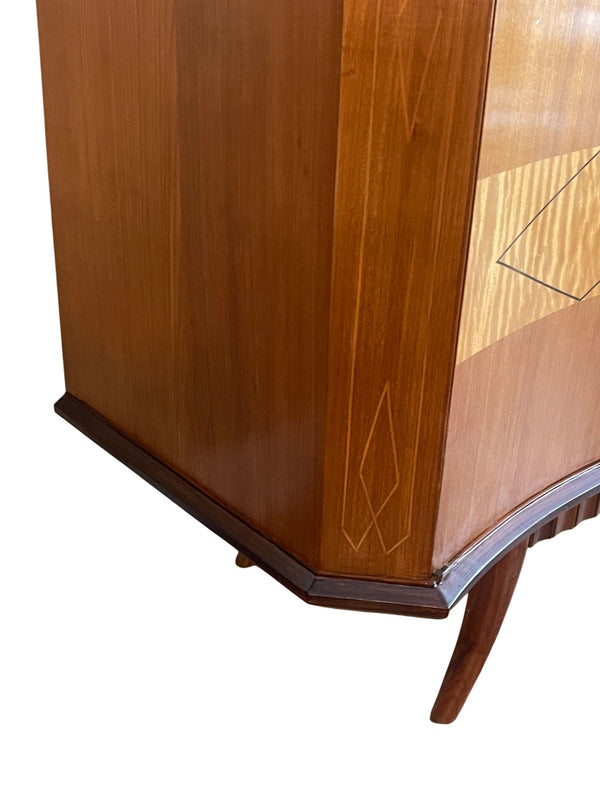 Italian Mid-Century Inlaid Six-Door Sideboard. 1960's.