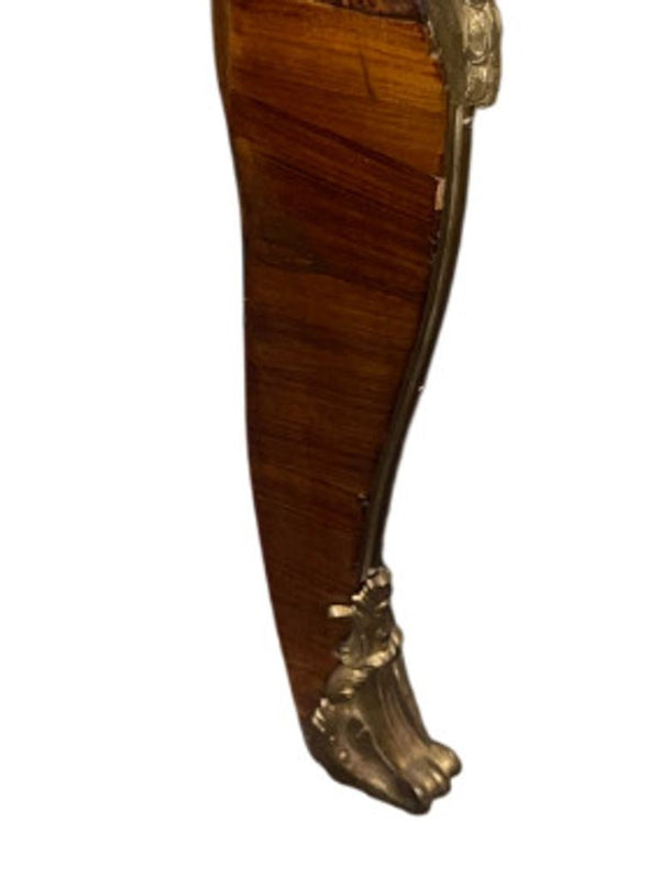 Late 18th C. French Marquetry Commode with Marble Top Signed André-Louis Gilbert