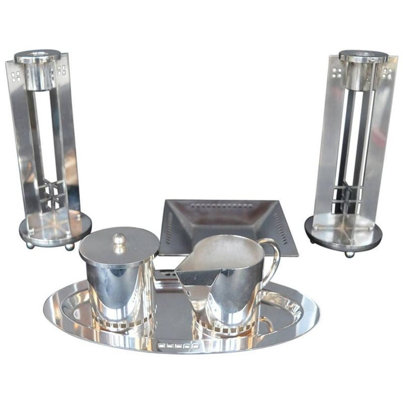 Richard Meier for Swid Powell Silver Plated Set – Pegaso Gallery