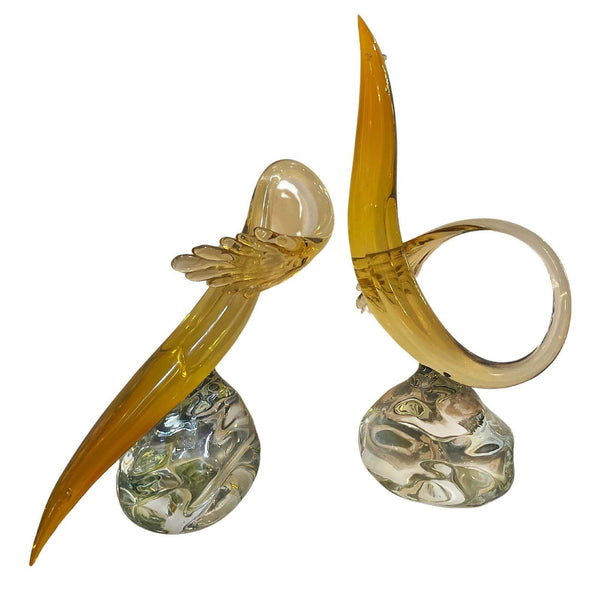 Pair of Abstract Murano Sculptures