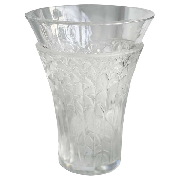 Lalique Clear Crystal Ibis Vase