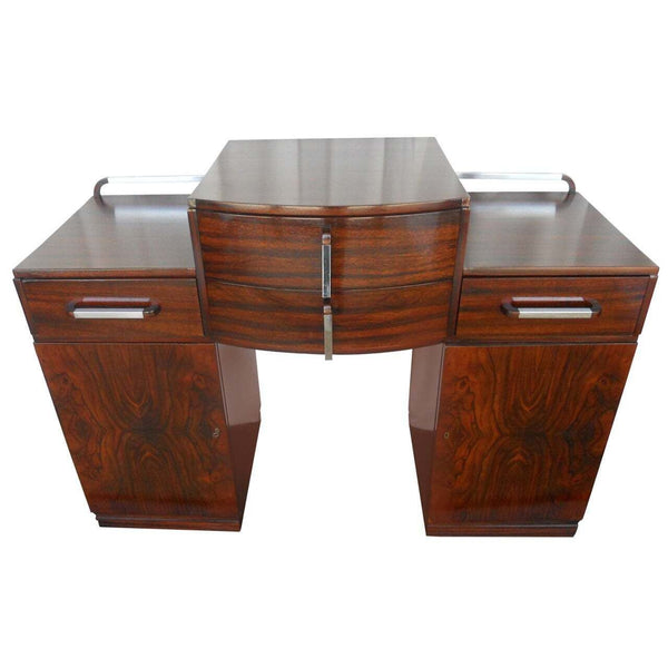 Versatile Art Deco Console or Commode with Drawers