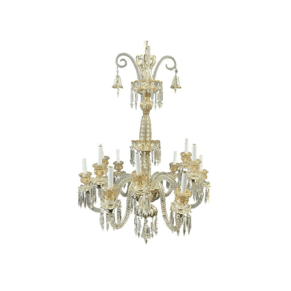 French 19th Century Baccarat 12-Light Chandelier