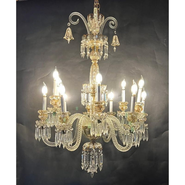 French 19th Century Baccarat 12-Light Chandelier