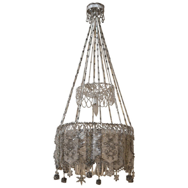 French Beaded Chandelier