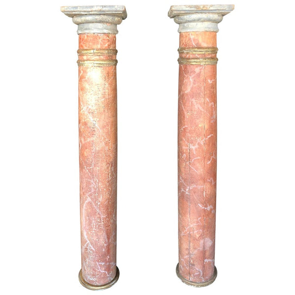 19th Century Wood Italian Columns