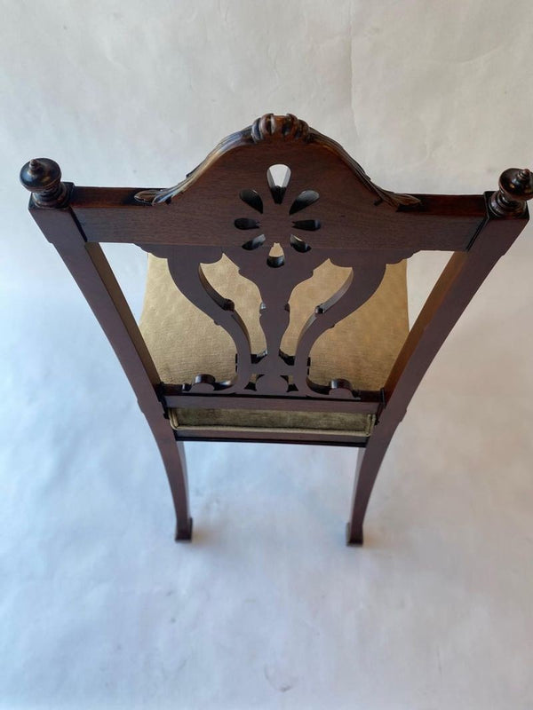 Set of Twelve 19th Century English Edwardian Mahogany Dining Chairs