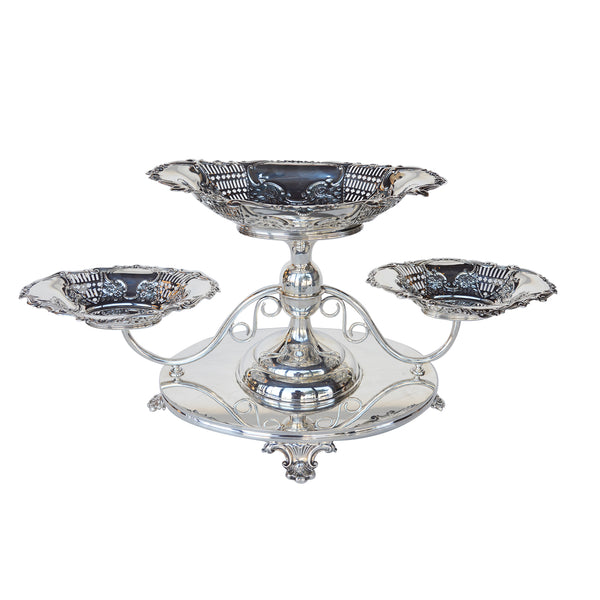 Silver Center Table Set, Late 19th Century
