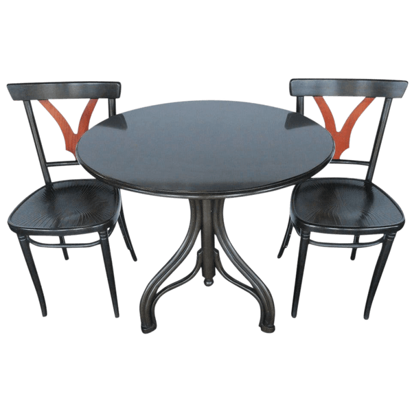 1950s Vintage Thonet Table and Chairs 3 Pieces PEGASO GALLERY