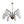Load image into Gallery viewer, Vintage Italian Chandelier w/ Murano Glass Shades Style of Stilnovo, circa 1960
