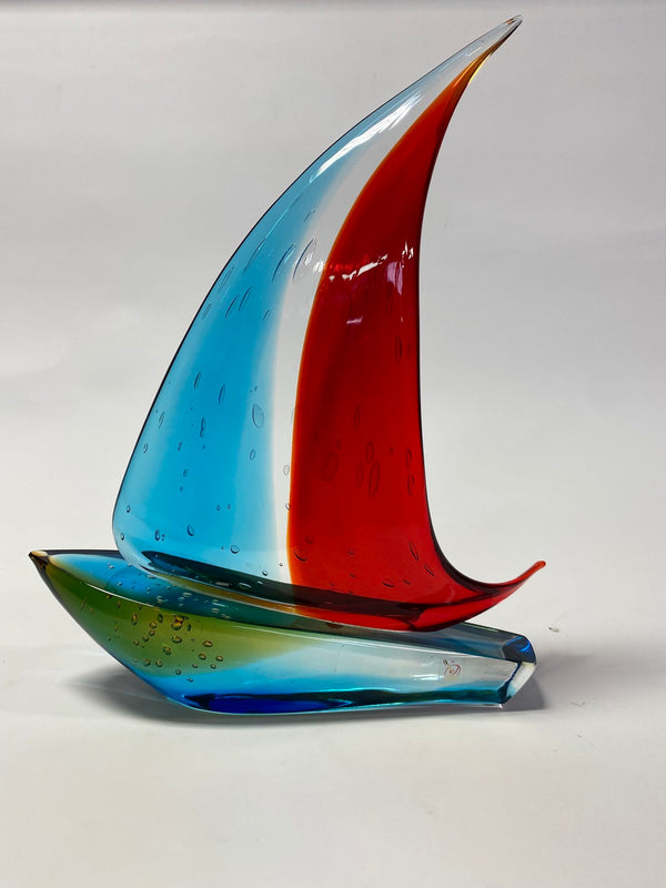 Sailboat Sculpture by Sergio Costantini