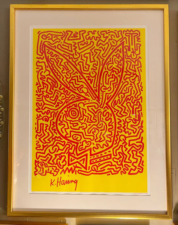 'Playboy Bunny No. 2' - Keith Haring Serigraph