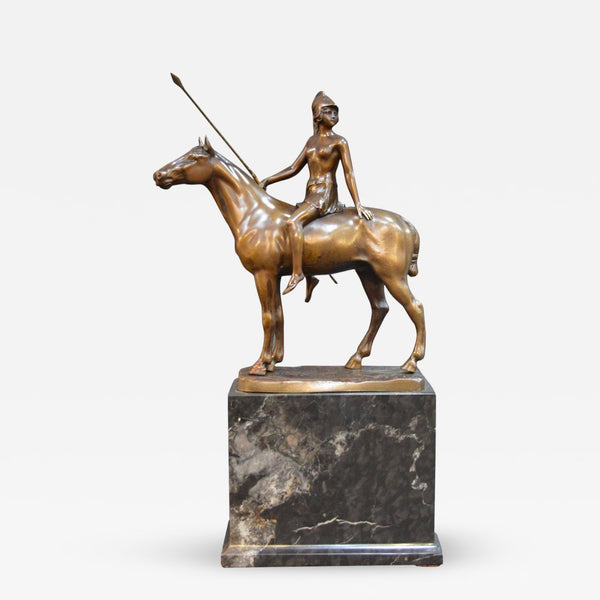 Bronze Roman Femail Warrior by F. Thiermann