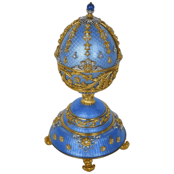 Fountain of Jewels by Faberge 24-Karat Gilt Musical Egg