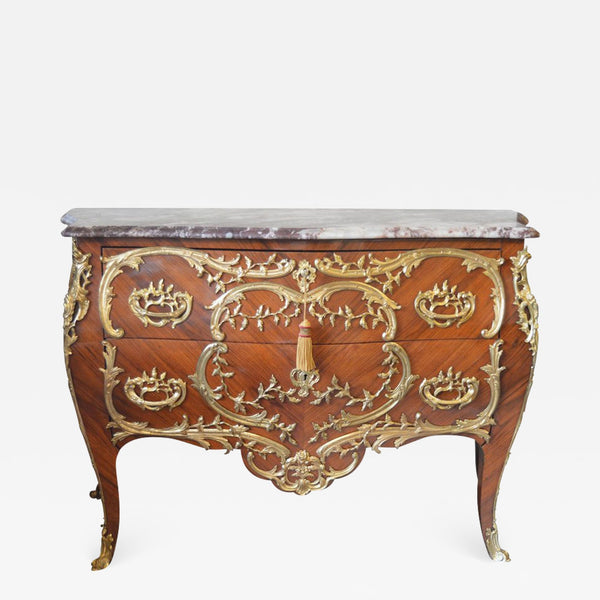 Louis XV Style Marble-Top Commode