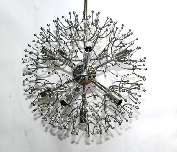 Vintage Italian Chrome Sputnik by Sciolari, c. 1970's