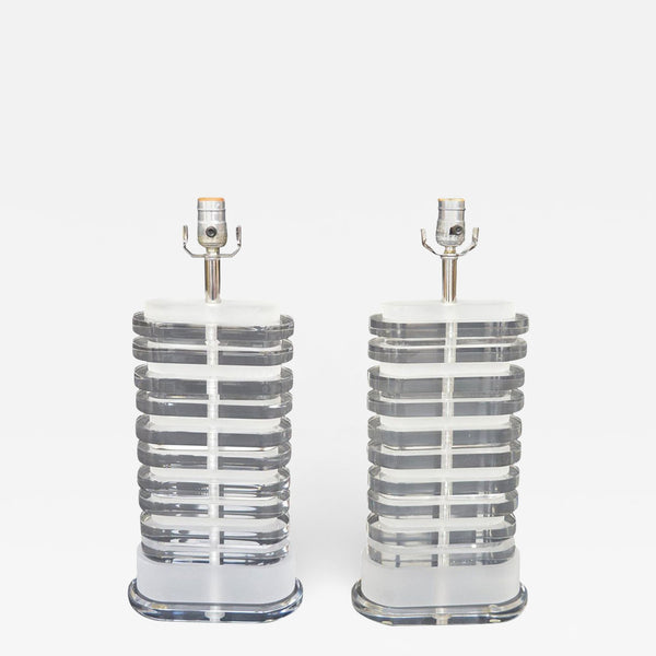 Pair of Stacked Lamps