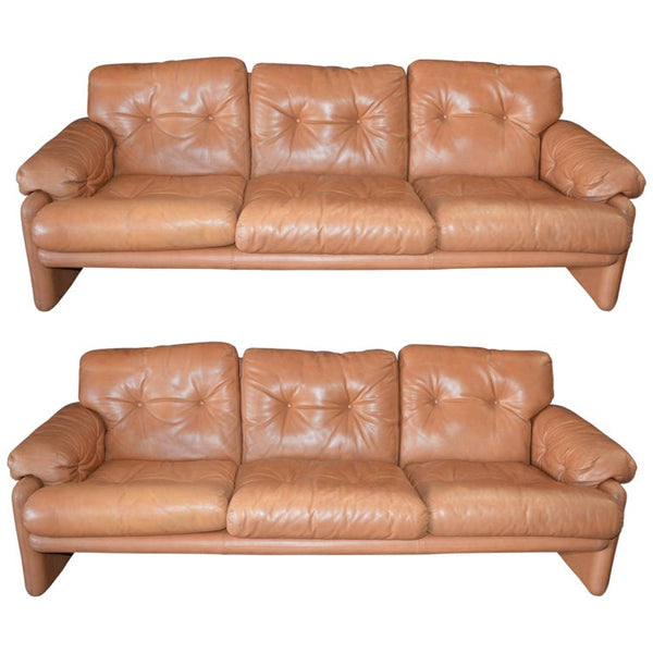 Pair of 20th Century Tobia Scarpa Coronado Sofa by B&B Italia