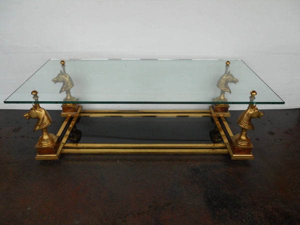 Playful Maison Charles Horse Heads Coffee Table