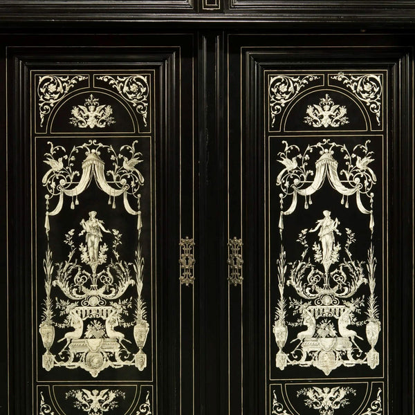 Late 19th Century Victorian Renaissance Revival Cabinet with Inlaid