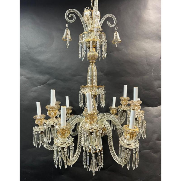 French 19th Century Baccarat 12-Light Chandelier