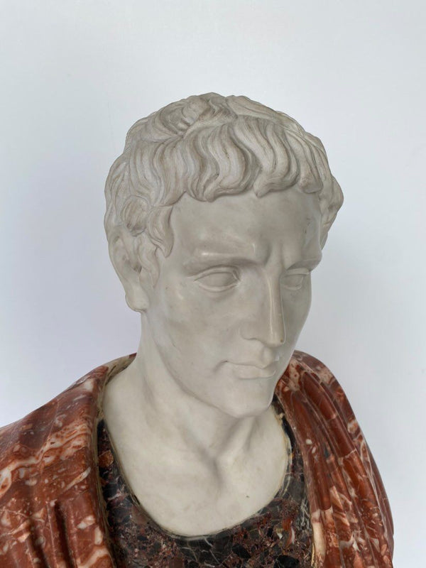 Large Marble Specimen Bust of Julius Caesar