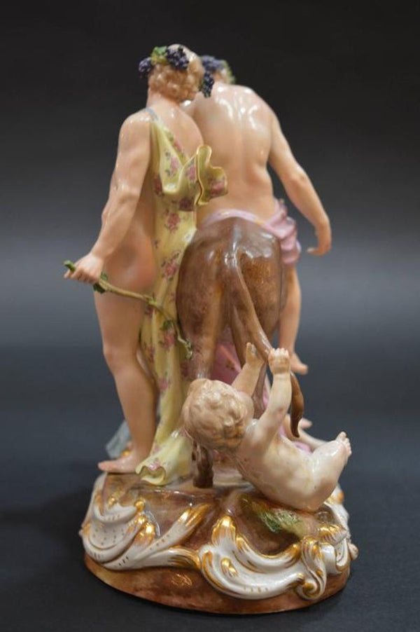19th Century Germany Meissen Porcelain Grouping
