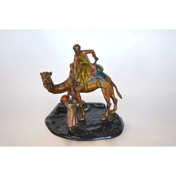 Collection of Six Vienna Bronze Arab Figurines by Franz Xaver Bergmann