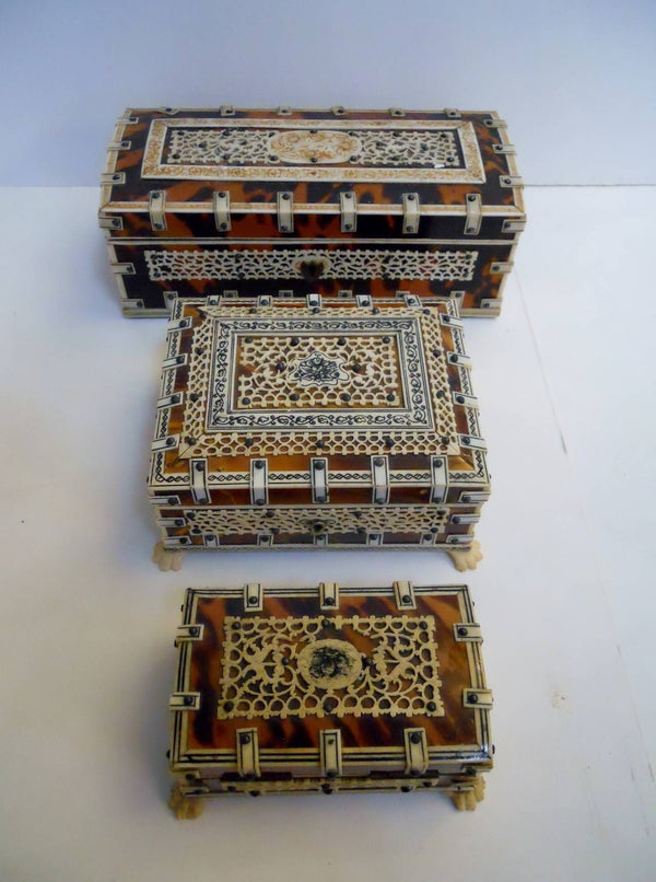 Three Anglo-Indian, Mid-20th Century Boxes