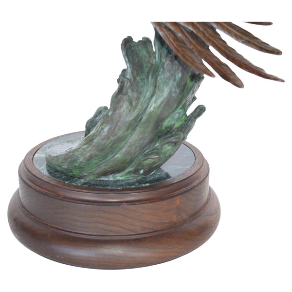 Signed Eugene Morelli Eagle Sculpture