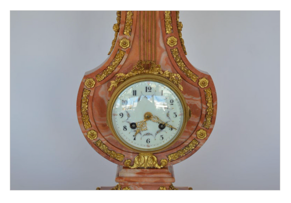 French 19th Century Louis XVI Style Mantel Clock Signed by J Marti