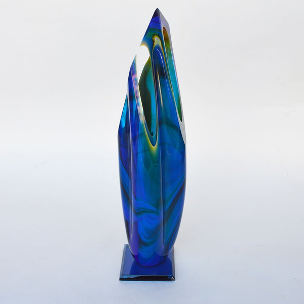 Peter VanderLaan Signed Glass Sculpture Set