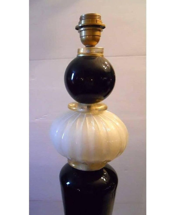 Pair of Vintage Italian Murano Glass Table Lamps (c. 1960's)