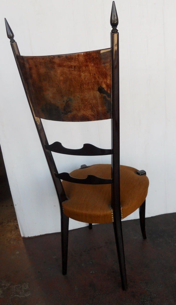 Set of Four Aldo Tura Side Chairs