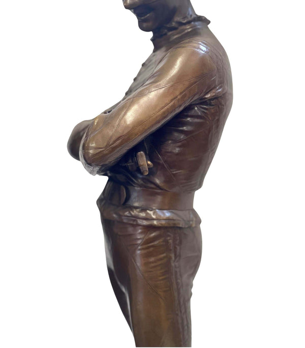 Bronze Statue of Arlequin by Charles-René de Paul de Saint-Marceaux