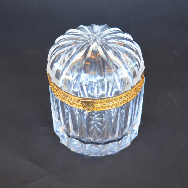 Set of Four Late 19th Century Baccarat Glass Boxes