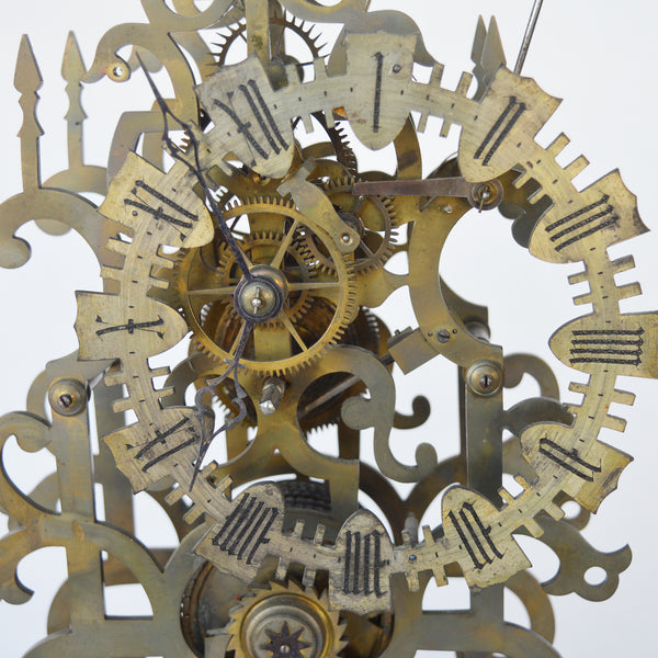 Antique Skeleton Clock, France, circa 1900
