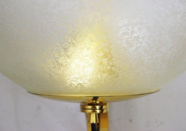Set of Four Vintage Italian Sconces w/ Clear Murano Globes in Style of Seguso, 1960s