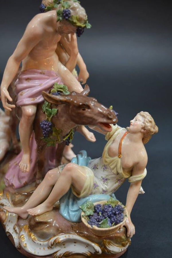 19th Century Germany Meissen Porcelain Grouping