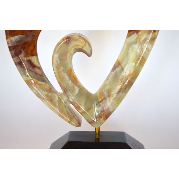 Beautiful Onyx Heart Sculpture