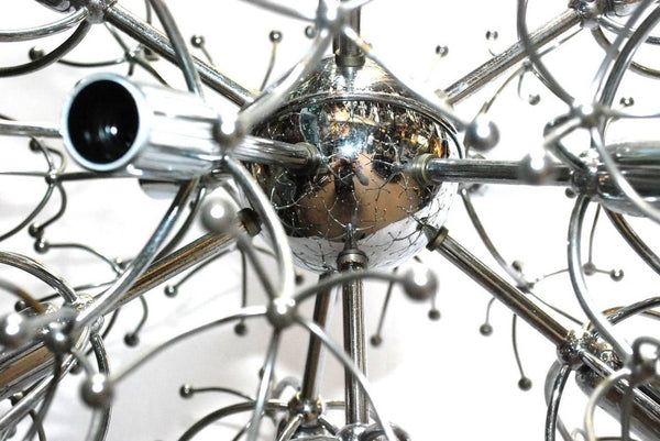 Vintage Italian Chrome Sputnik by Sciolari, c. 1970's