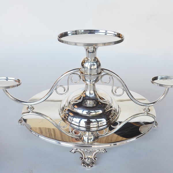 Silver Center Table Set, Late 19th Century