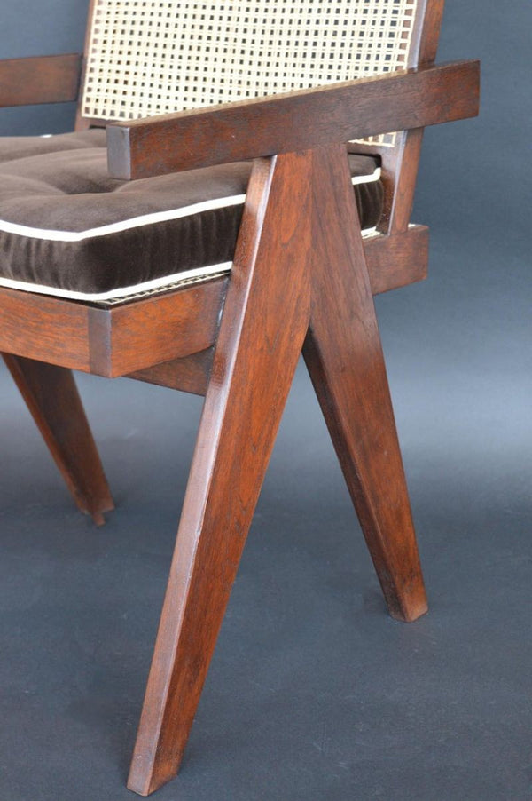 Pair of Teak Chairs in the Style of Pierre Jeanneret