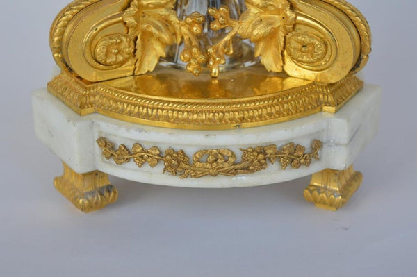 Late 19th Century Baccarat D'ore Bronze and Glass Center Piece
