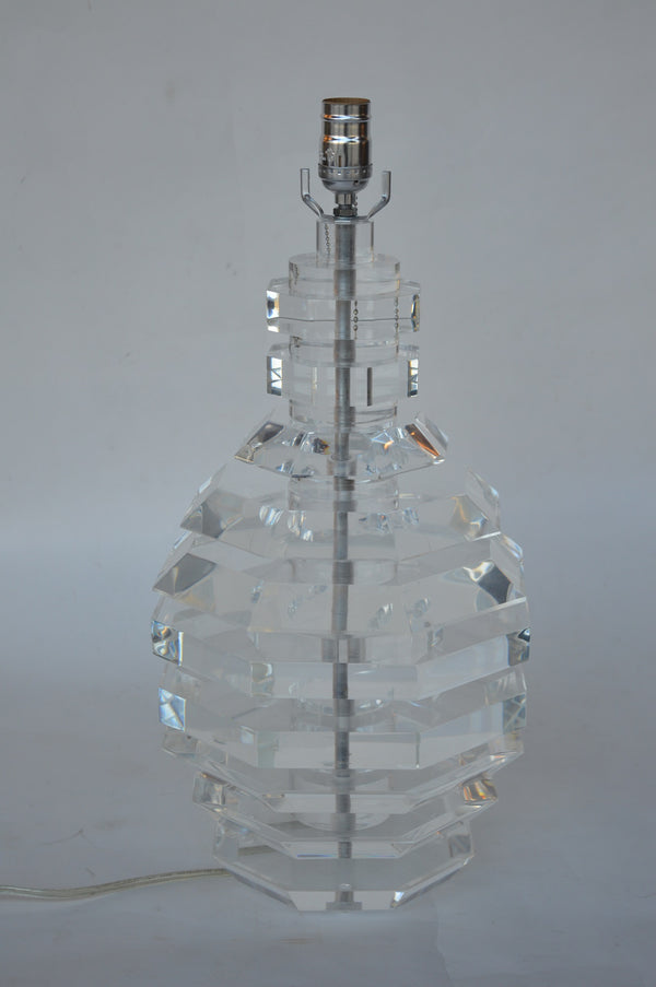 Pair of Acrylic Lamps. USA, c. 1980s