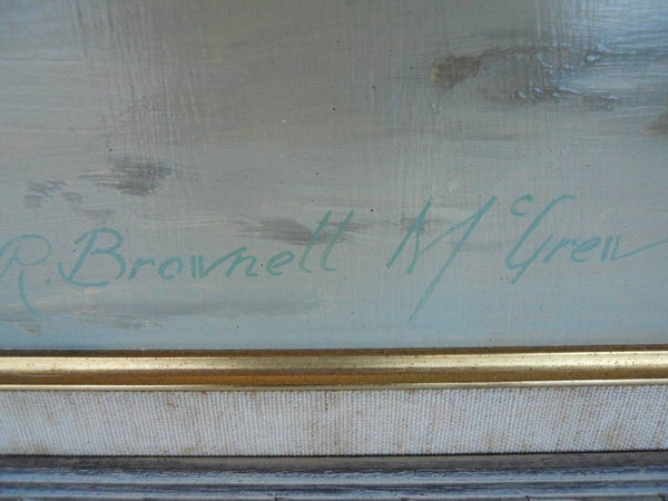 Set of Two Paintings by R. Brownell McGrew, Signed