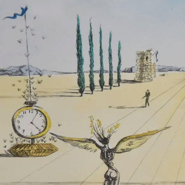 Salvador Dali Surrealist Signed Lithograph