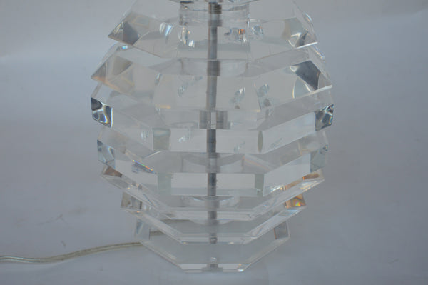 Pair of Acrylic Lamps. USA, c. 1980s