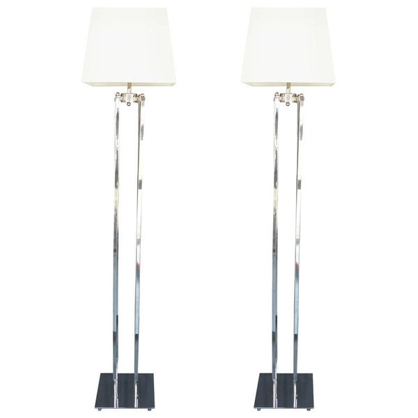Pair of American Deco Floor Lamps